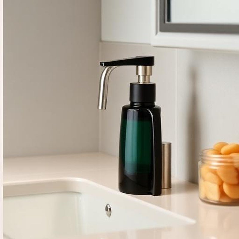 Touchless Automatic Soap & Sanitizer Dispenser - In use