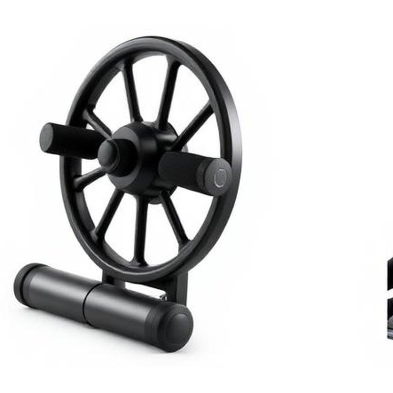 Portable Ab Roller Wheel with Automatic Rebound - Detail view