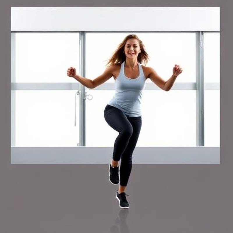 Digital Calorie Jump Rope with Ball Weights - In use