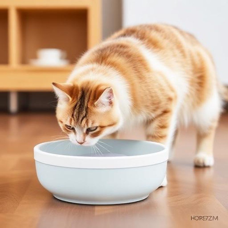 Splash-Free Floating Slow Water Feeder Bowl - In use