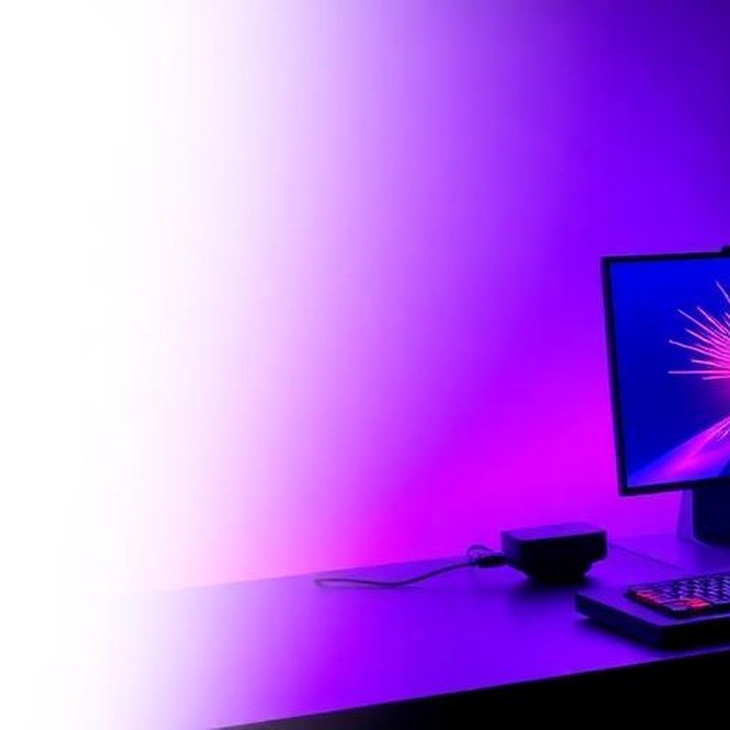 Ambient Sound-Activated RGB Music Level Light - Detail view