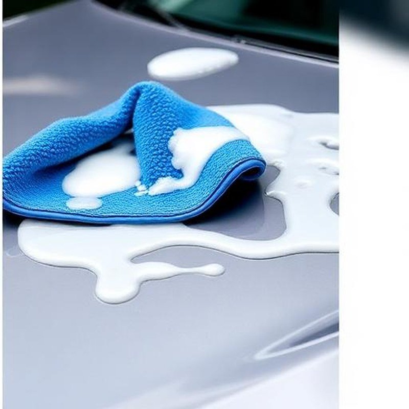 Universal Microfiber Car Wash Mitt & Scratch-Free Towel - In use